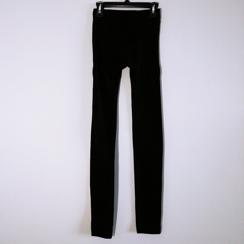 Women Thick Black Leggings Small